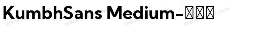 KumbhSans Medium字体转换